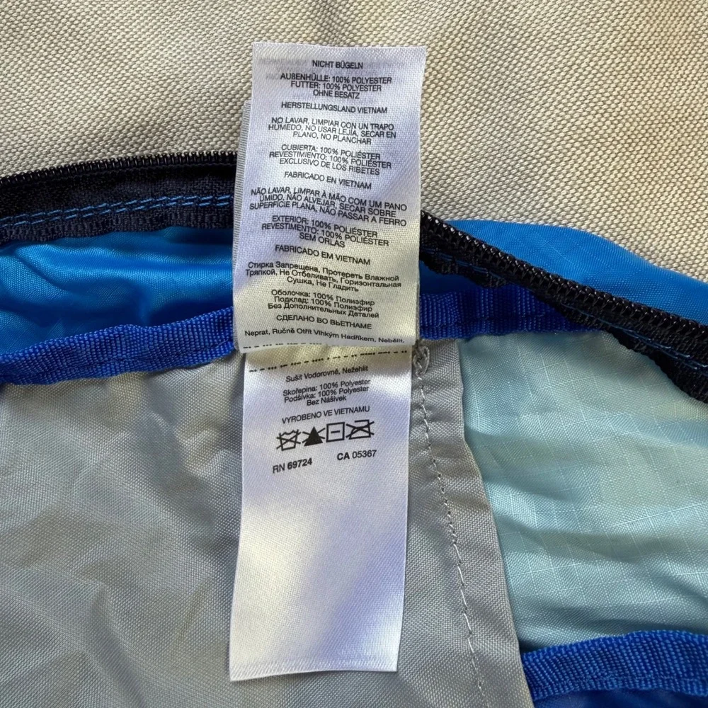 Columbia Lightweight Packable 21L Backpack Blue Ripstop Travel Daypack
